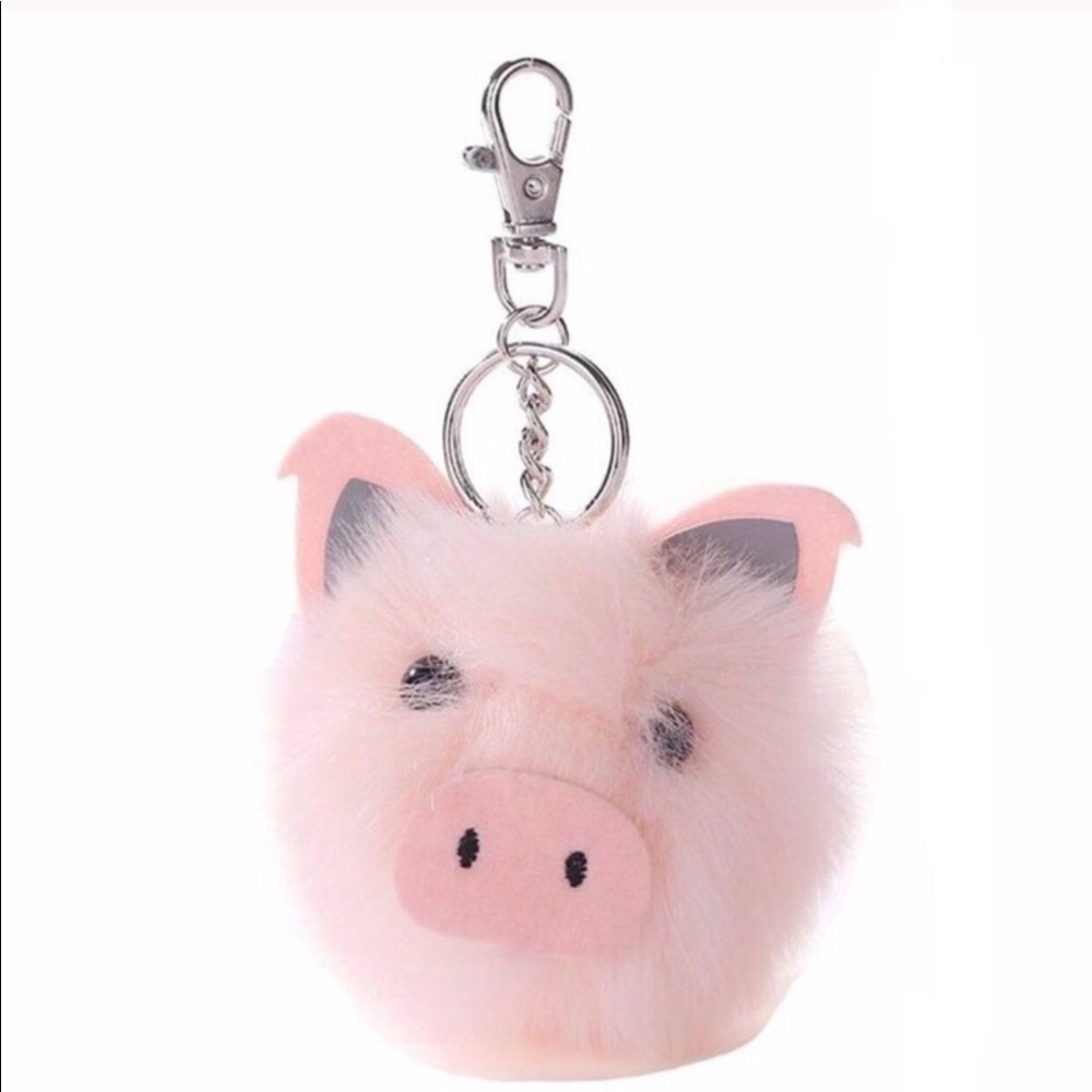 Pig Piggy Keychain Key Holder